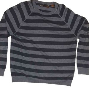 Perry Ellis Men's Lightweight Striped Sweater | L